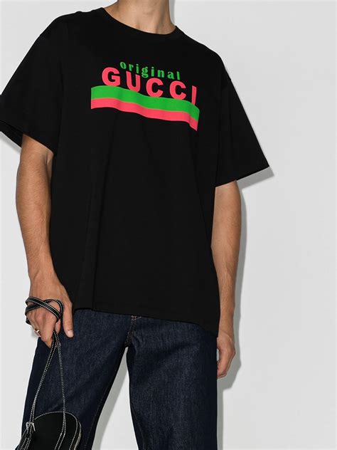 gucci print t shirt mens|Gucci t shirt outlet price.